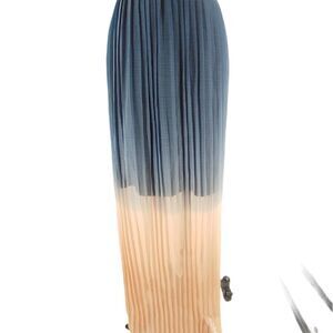 Ombre pleated maxi skirt in delicious blue peach medium
